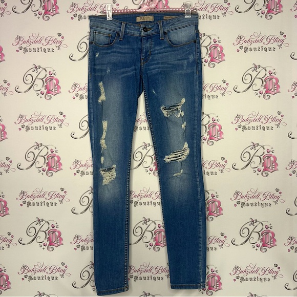 Guess Denim - Guess jeans power skinny distressed with holes cute stretchy soft fabric